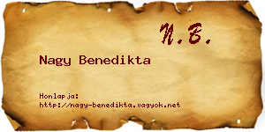 Nagy Benedikta névjegykártya